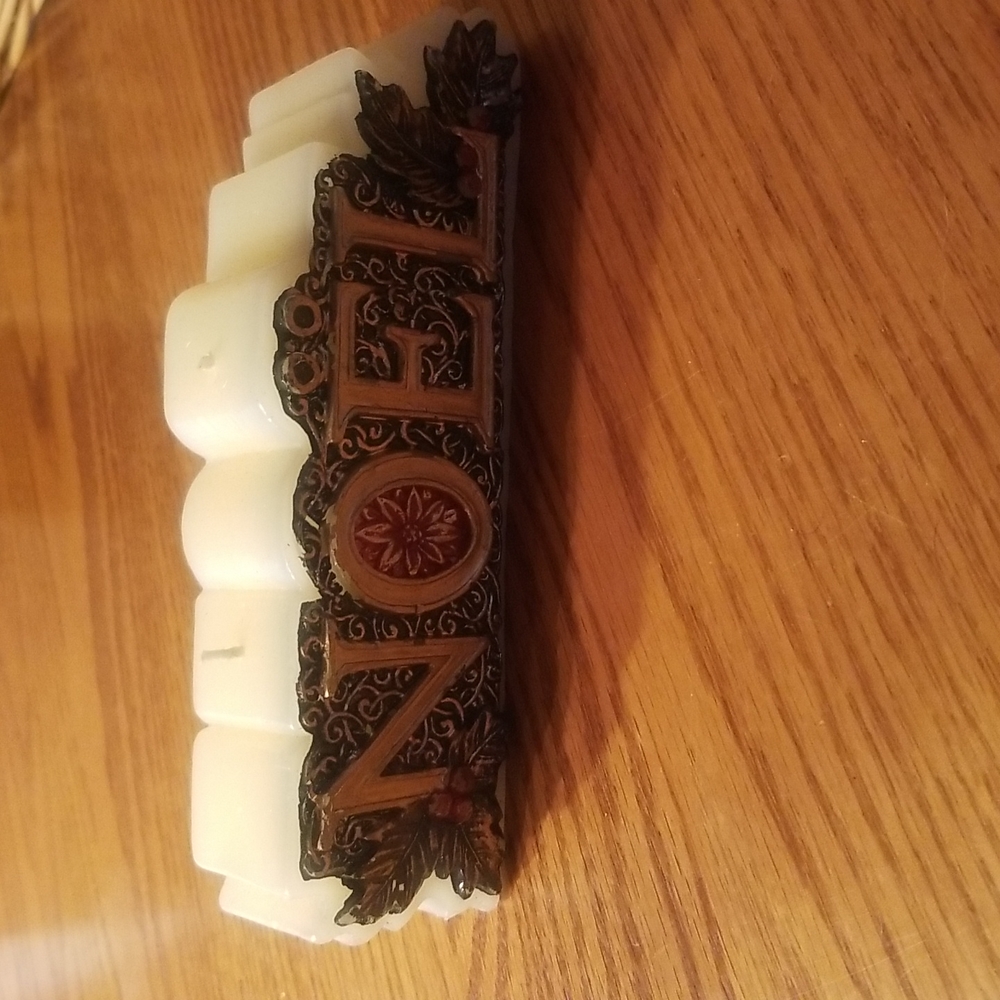 Vintage "NOEL" Christmas Candle